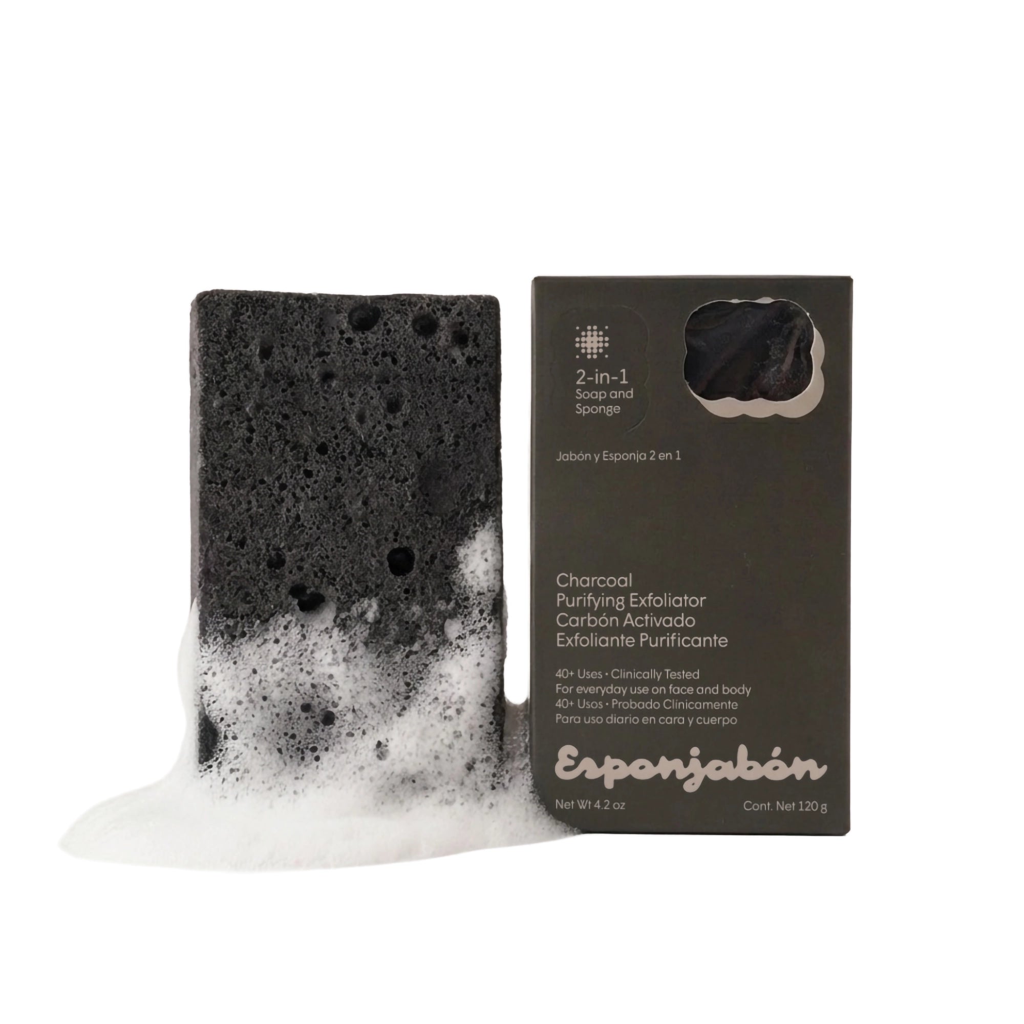 EsponJabon Charcoal, Purifying effect by T.Taio – Esponjabon