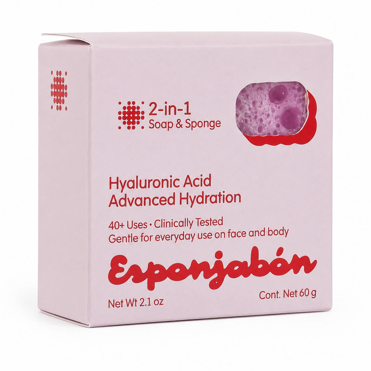 Mini Esponjabon Hyaluronic Acid, Hydrate + Plump 