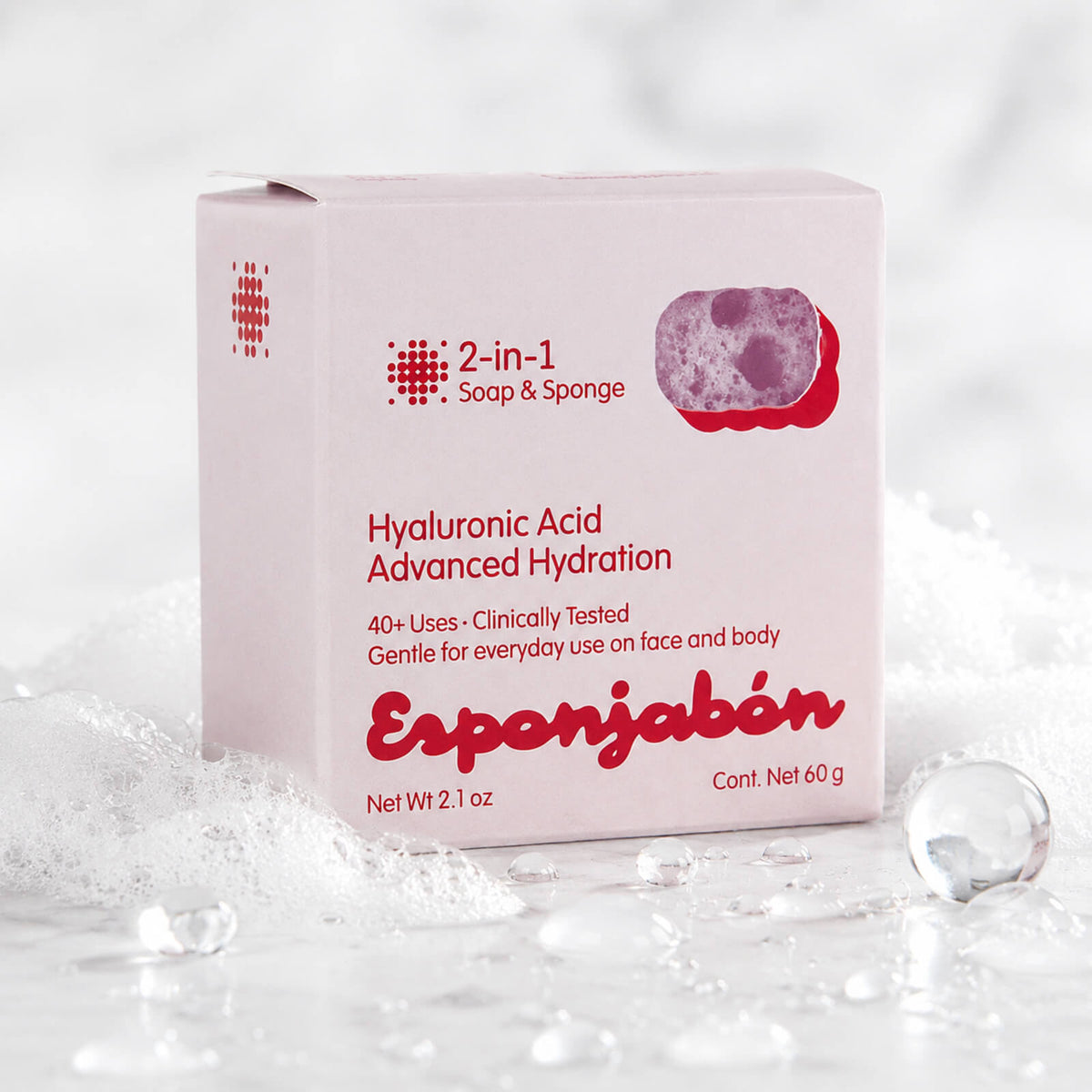 Mini Esponjabon Hyaluronic Acid, Hydrate + Plump 