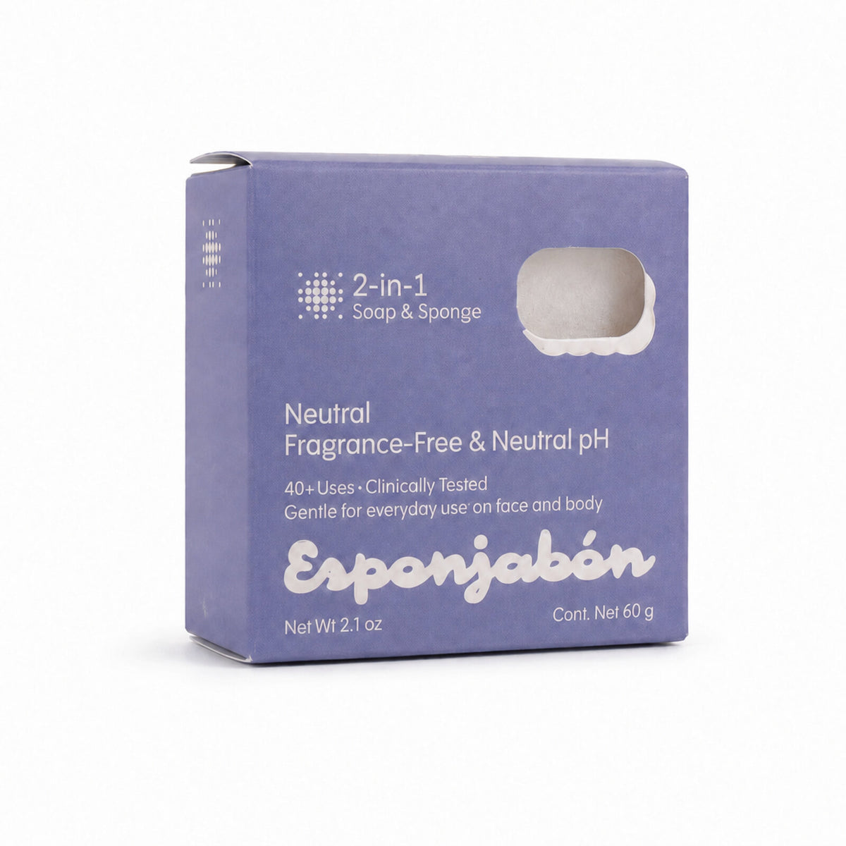 Mini Esponjabon Neutral Fragrance, Free + Neutral pH Neutro 