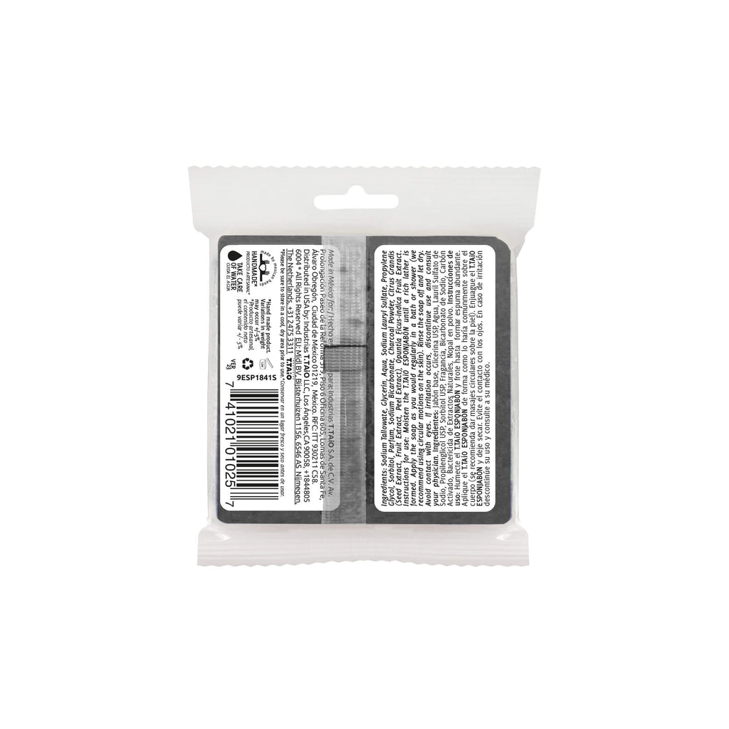 Mini EsponJabon Charcoal, Purifying effect by T.Taio