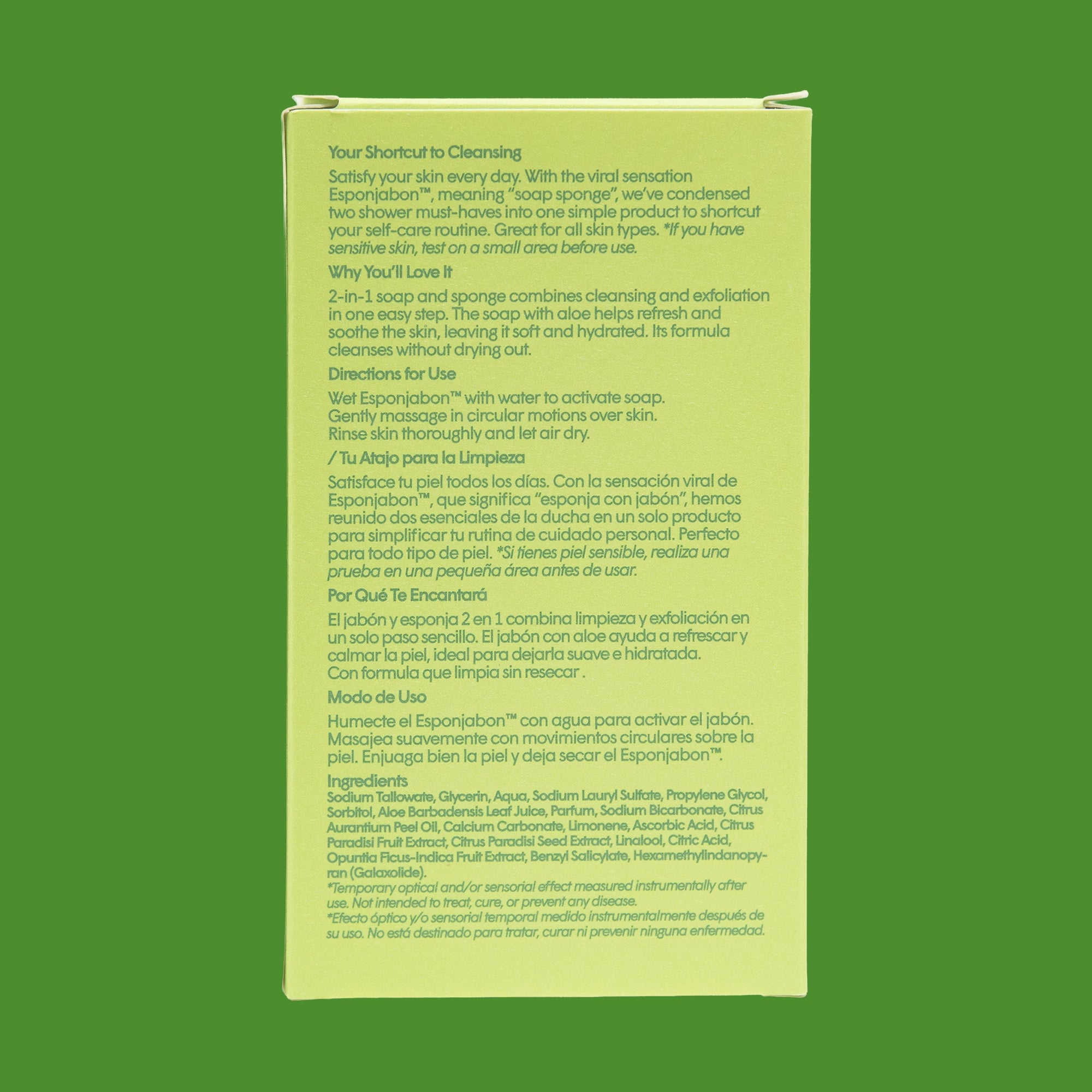 Esponjabon Aloe Vera - Moisturizing Effect