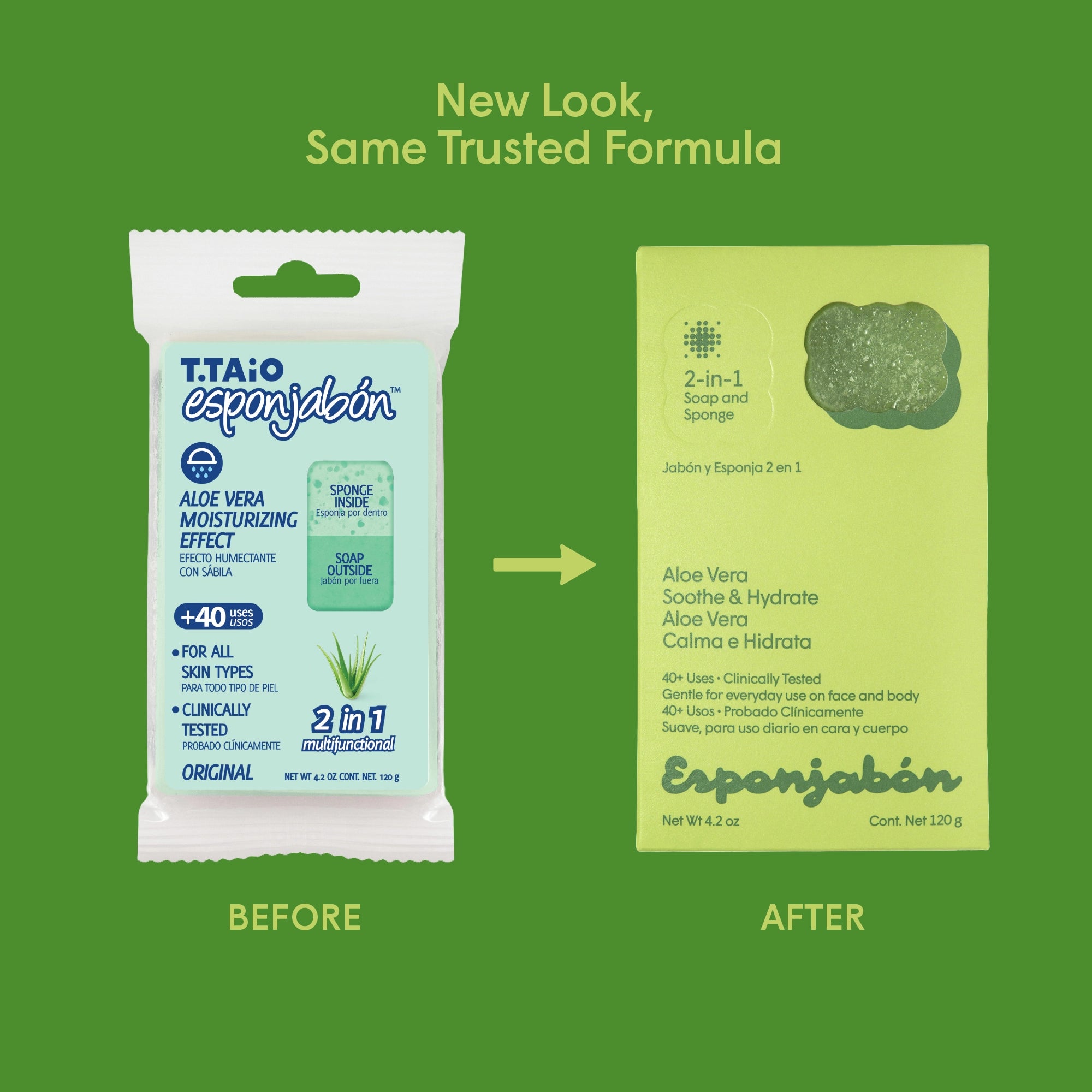 Esponjabon Aloe Vera - Moisturizing Effect