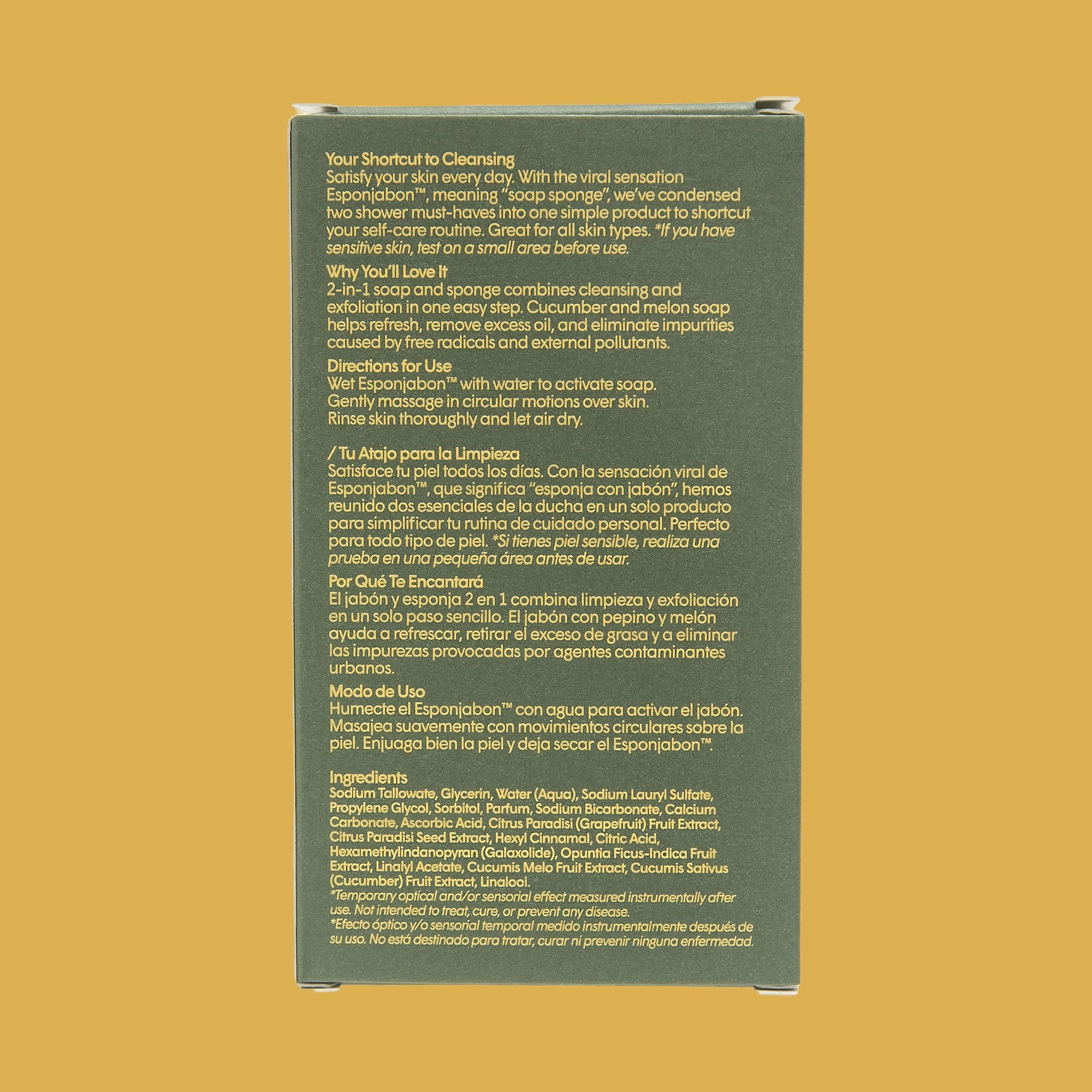 Esponjabon Cucumber with Melon, Hydrating Effect