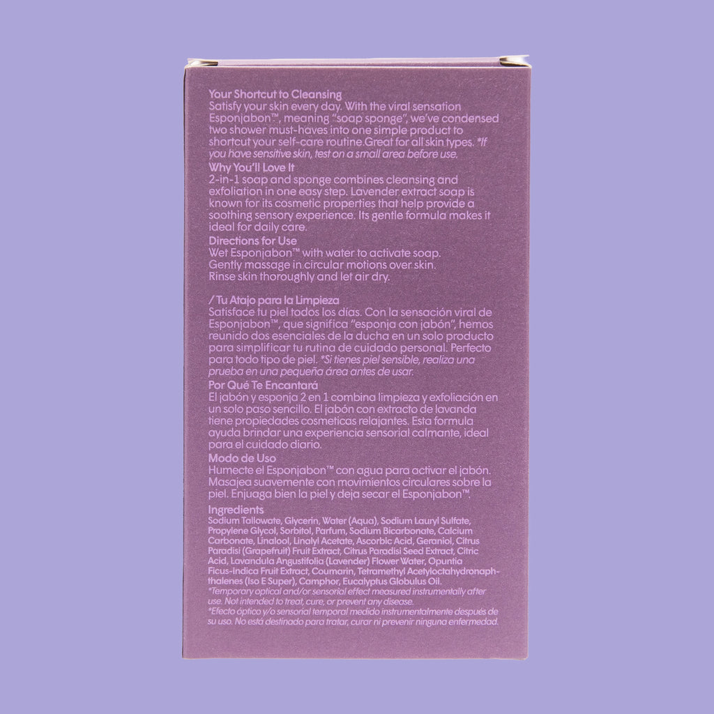 Esponjabon Lavender, Relaxing Effect