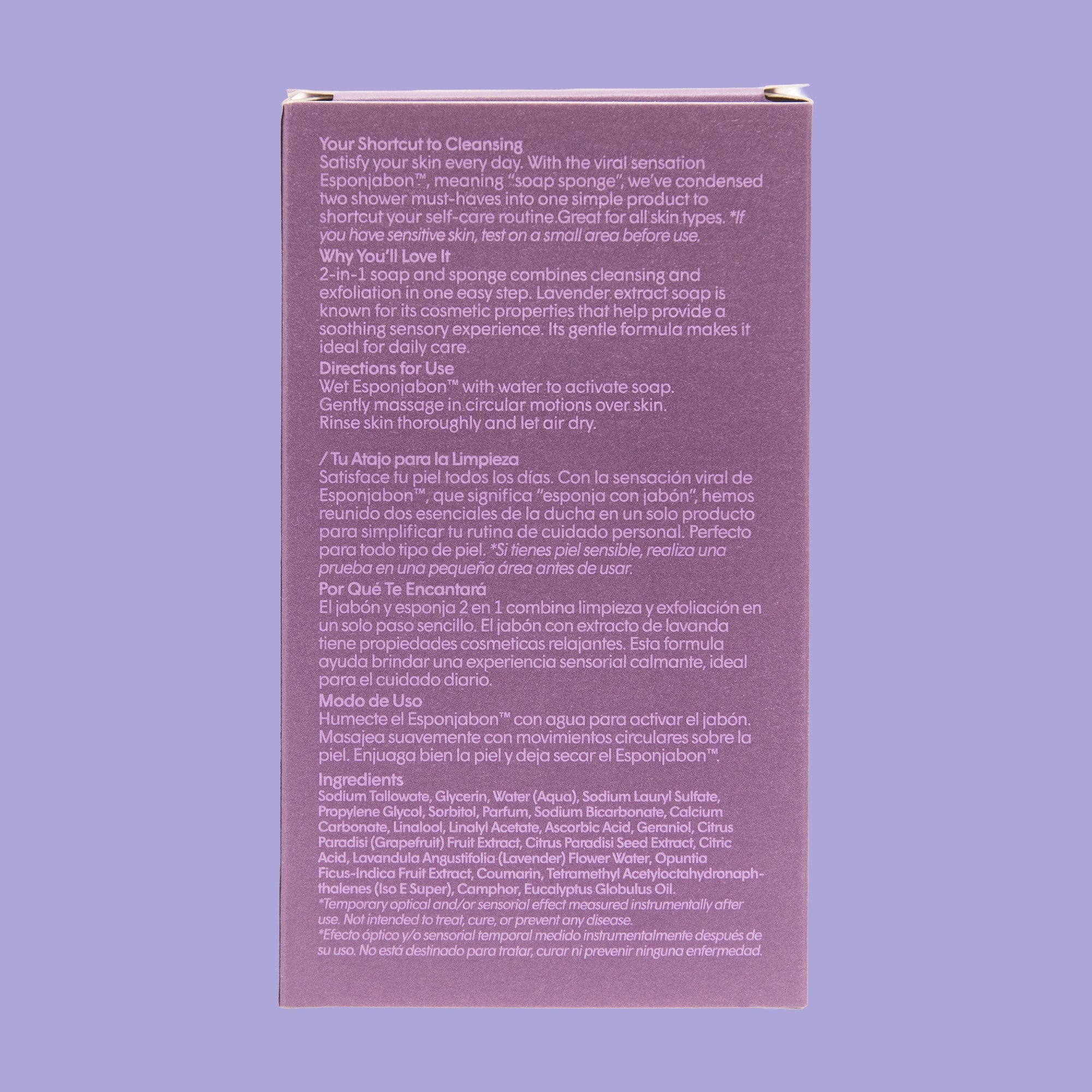 Esponjabon Lavender, Relaxing Effect