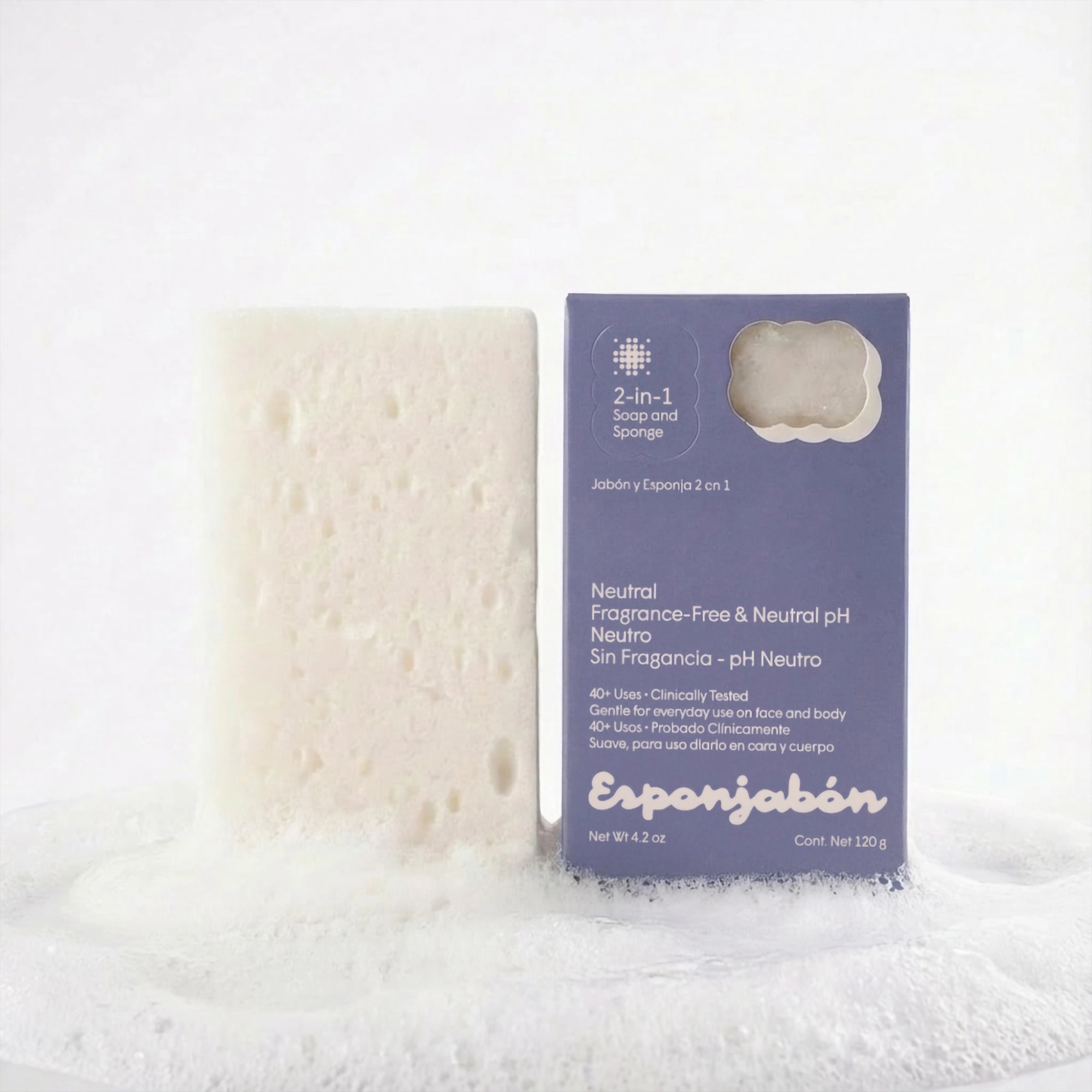 EsponJabon Neutral Fragrance, Free + Neutral pH Neutro