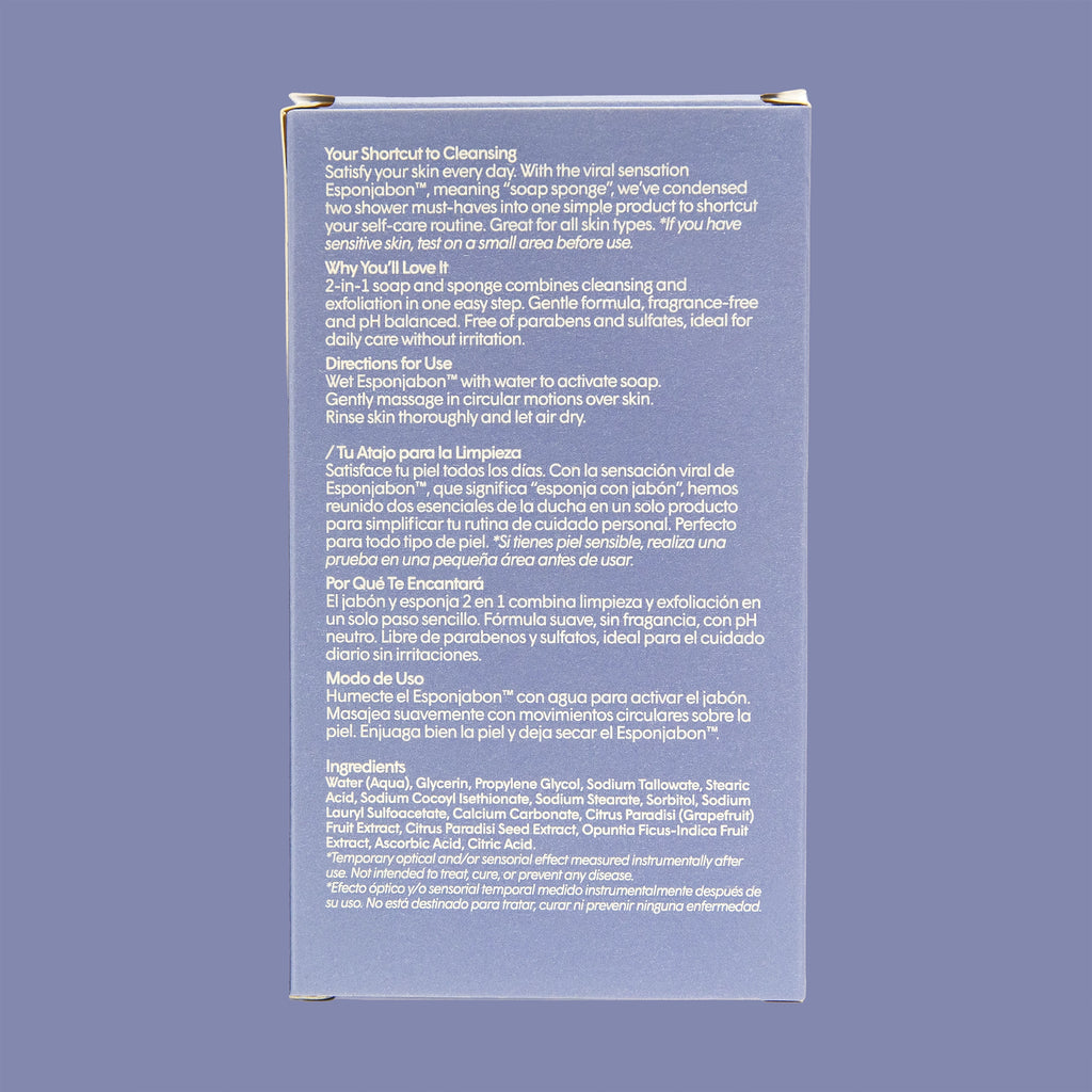 EsponJabon Neutral Fragrance, Free + Neutral pH Neutro