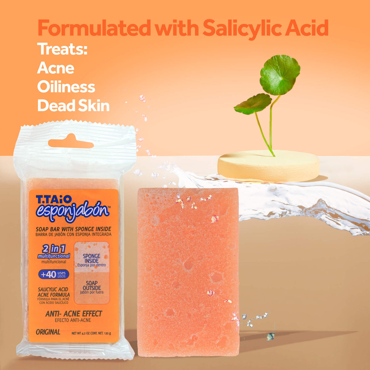 EsponJabon Salicylic Acid, Anti-Acne Effect by T.Taio