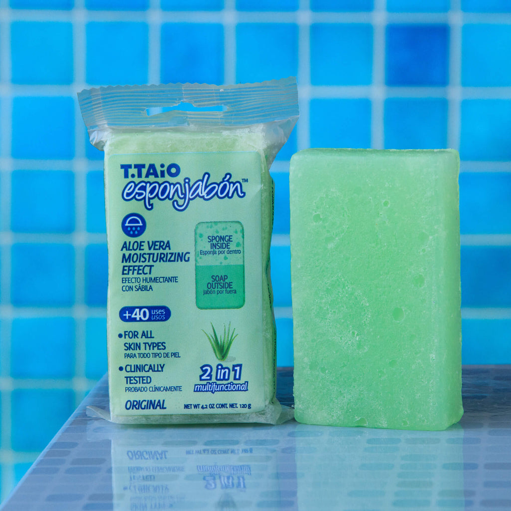 EsponJabon - Aloe Vera, Moisturizer - Soap Sponge by T.Taio