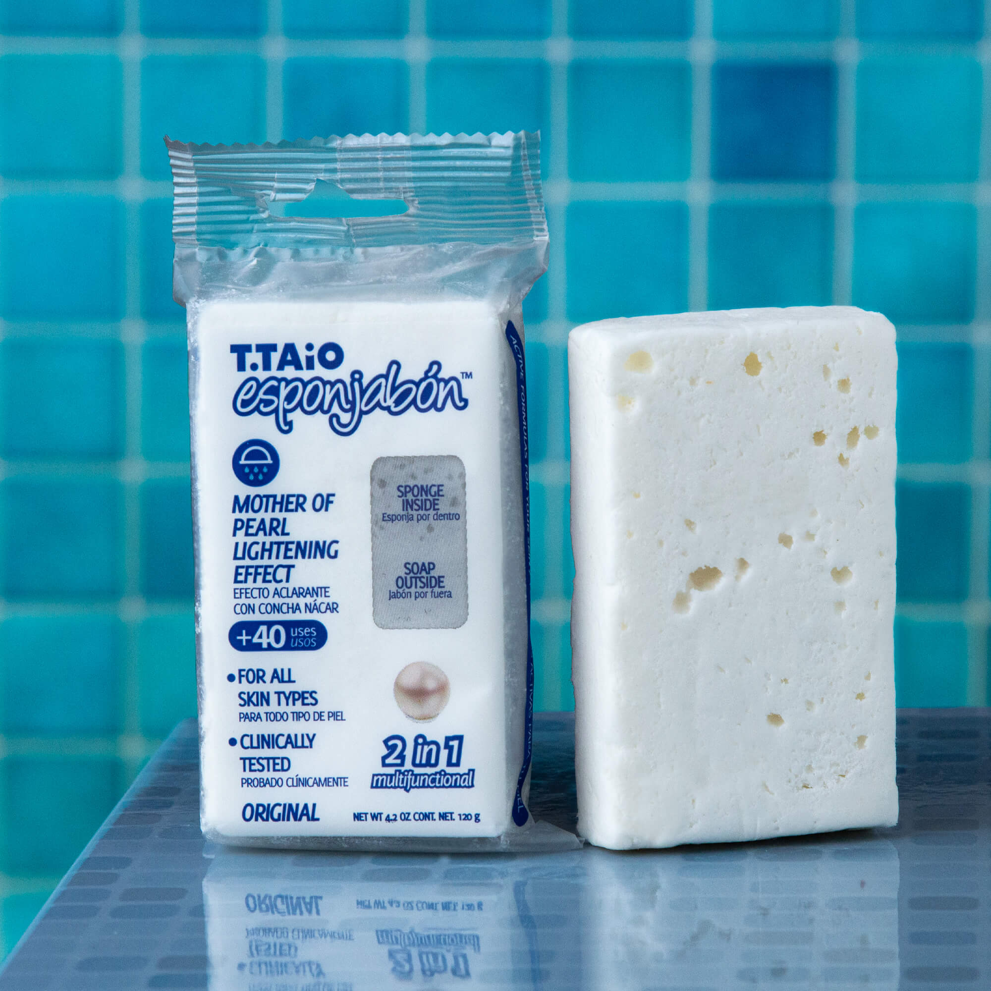 EsponJabon Mother of pearl, Lightning Effect by T.Taio