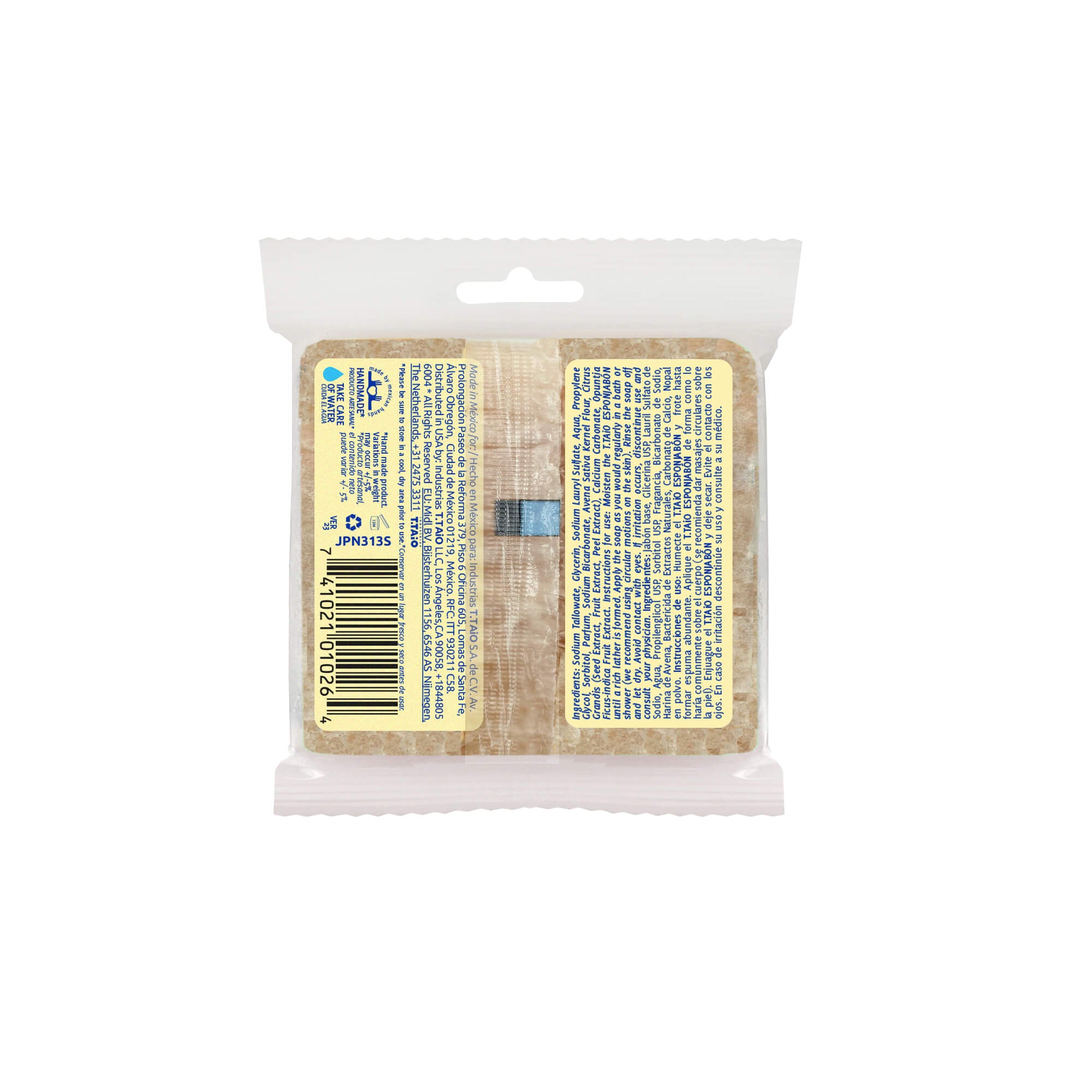 Mini EsponJabon Oatmeal, Exfoliating by T.Taio