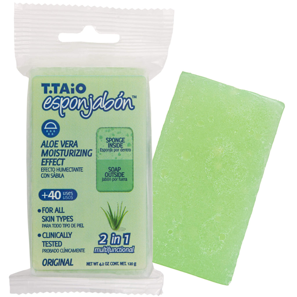 EsponJabon - Aloe Vera, Moisturizer - Soap Sponge by T.Taio