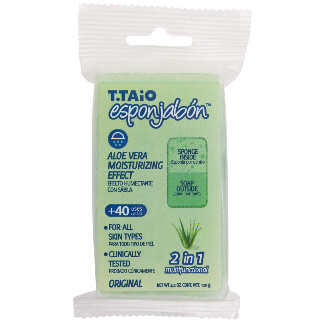 EsponJabon - Aloe Vera, Moisturizer - Soap Sponge by T.Taio