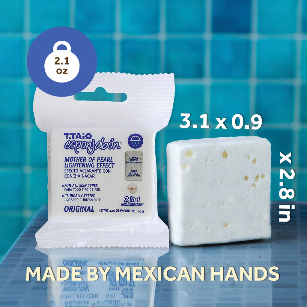 Mini EsponJabon Mother of pearl, Lightning Effect by T.Taio