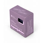 Mini Esponjabón Lavender 2-in-1 soap sponge box, three-quarter view